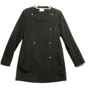 AKRIS‎ punto Coat Women’s Size 4 Wool Black